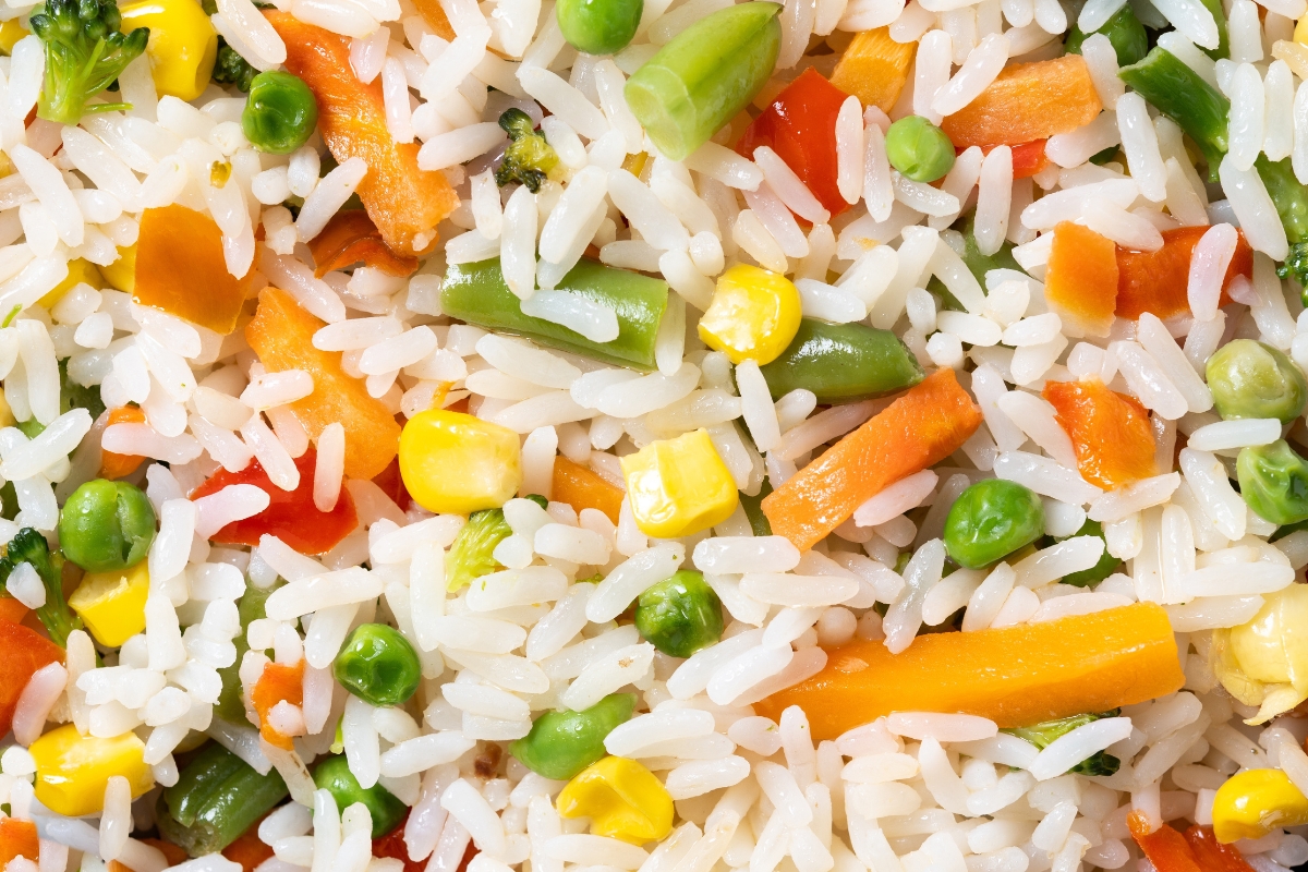 pirinač i mix povrća